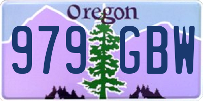 OR license plate 979GBW