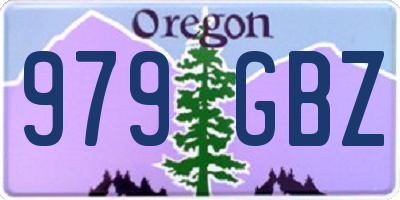 OR license plate 979GBZ