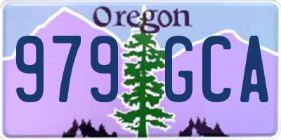 OR license plate 979GCA