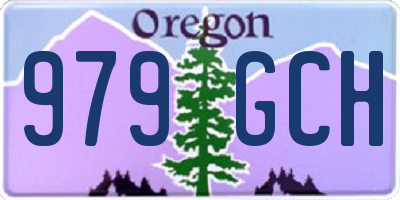 OR license plate 979GCH