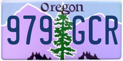 OR license plate 979GCR