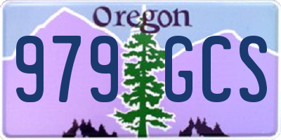 OR license plate 979GCS