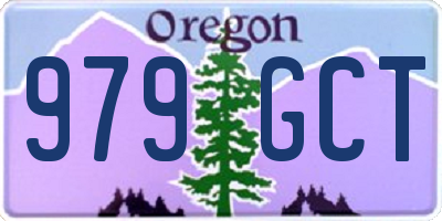 OR license plate 979GCT