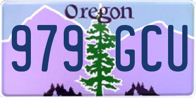OR license plate 979GCU
