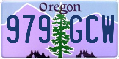 OR license plate 979GCW