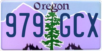 OR license plate 979GCX