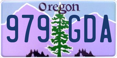 OR license plate 979GDA