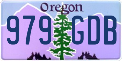 OR license plate 979GDB