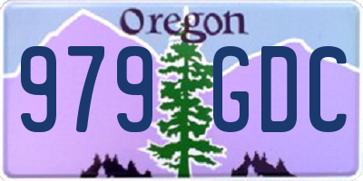 OR license plate 979GDC