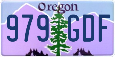 OR license plate 979GDF