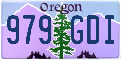 OR license plate 979GDI