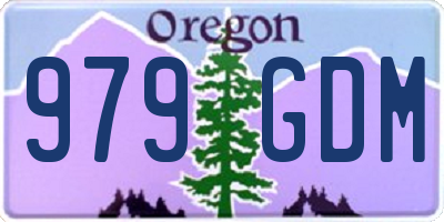 OR license plate 979GDM