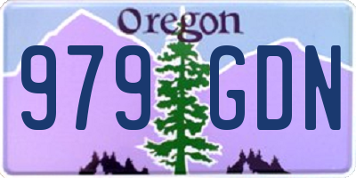 OR license plate 979GDN