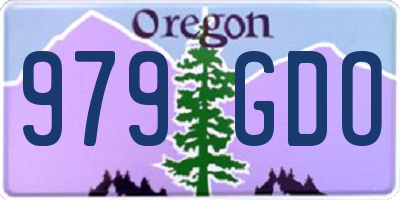 OR license plate 979GDO