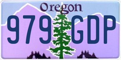 OR license plate 979GDP