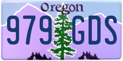 OR license plate 979GDS