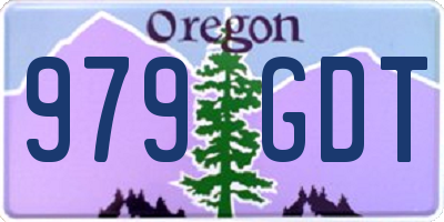 OR license plate 979GDT