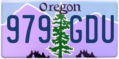 OR license plate 979GDU