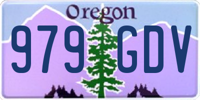 OR license plate 979GDV