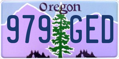 OR license plate 979GED