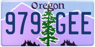 OR license plate 979GEE