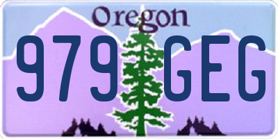 OR license plate 979GEG