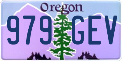 OR license plate 979GEV