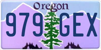 OR license plate 979GEX