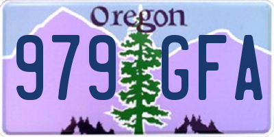 OR license plate 979GFA