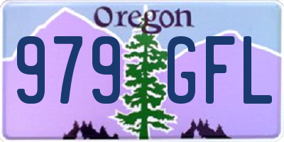 OR license plate 979GFL