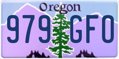 OR license plate 979GFO