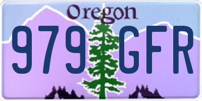 OR license plate 979GFR