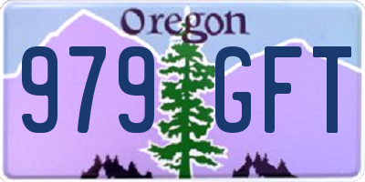OR license plate 979GFT