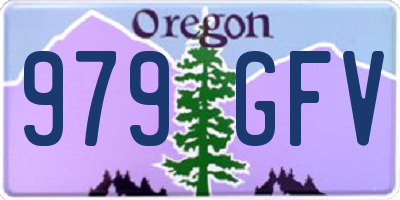 OR license plate 979GFV