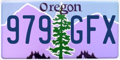 OR license plate 979GFX