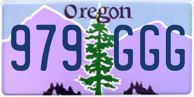 OR license plate 979GGG