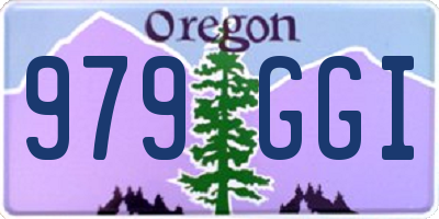 OR license plate 979GGI