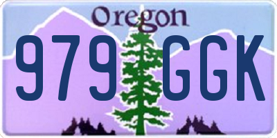OR license plate 979GGK