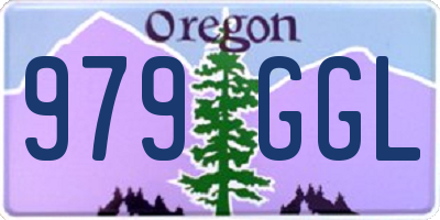 OR license plate 979GGL