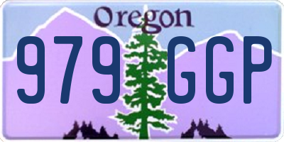 OR license plate 979GGP