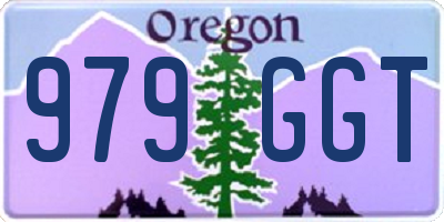 OR license plate 979GGT