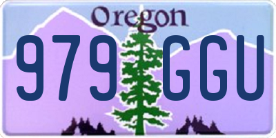 OR license plate 979GGU