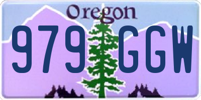 OR license plate 979GGW