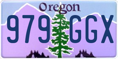 OR license plate 979GGX