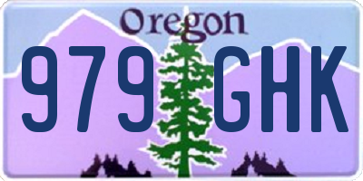 OR license plate 979GHK