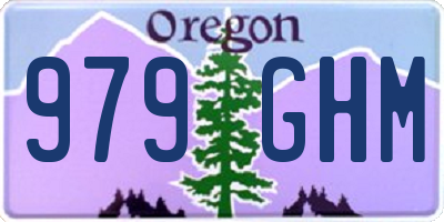 OR license plate 979GHM