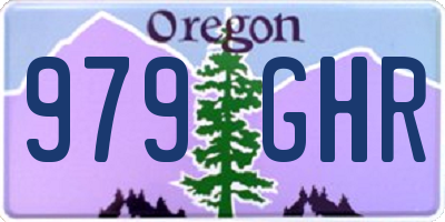 OR license plate 979GHR