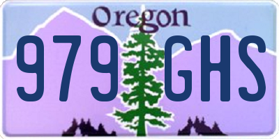 OR license plate 979GHS