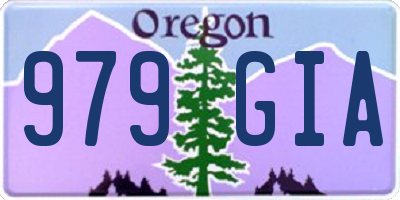 OR license plate 979GIA