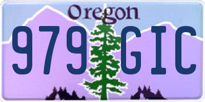 OR license plate 979GIC